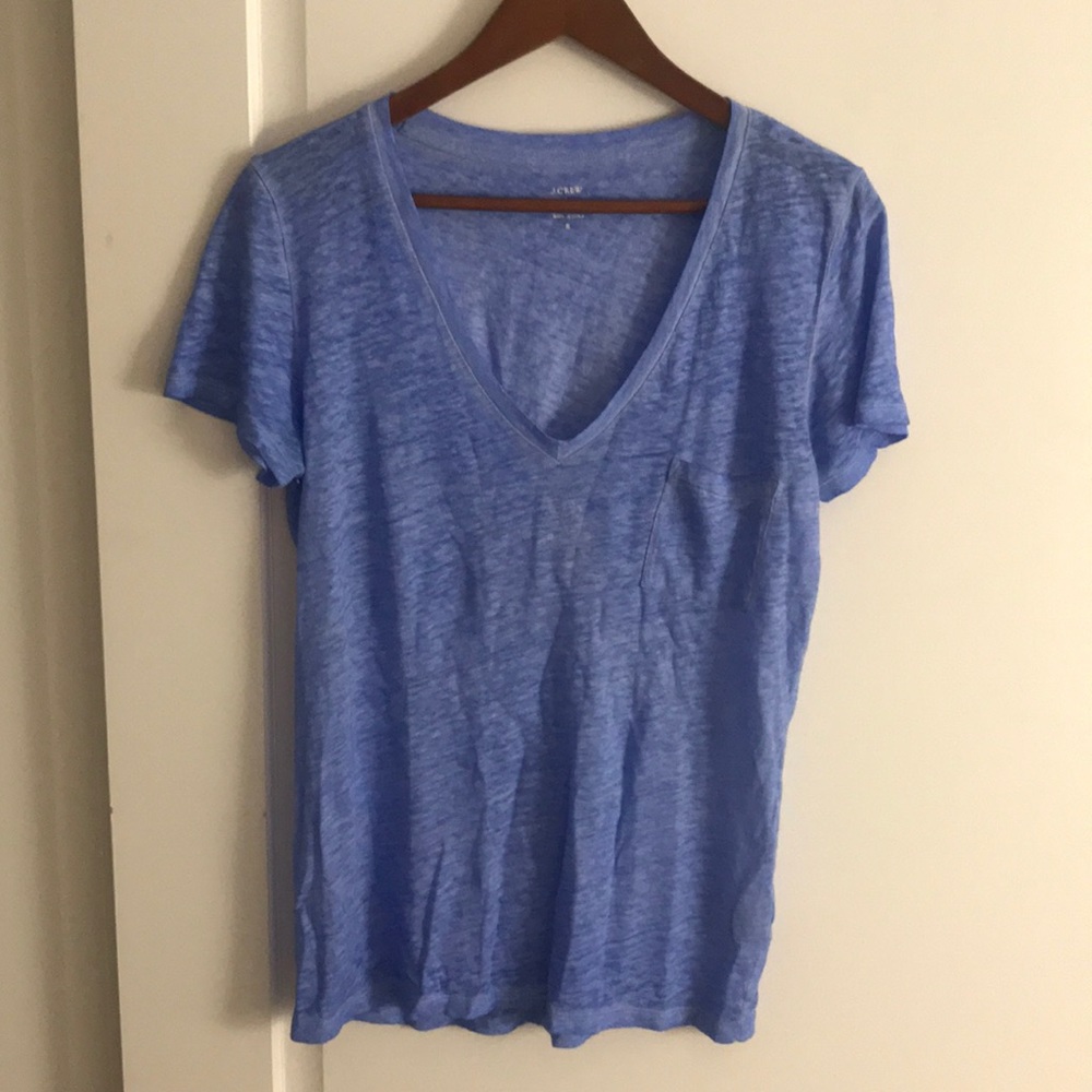 J Crew Linen T-Shirt